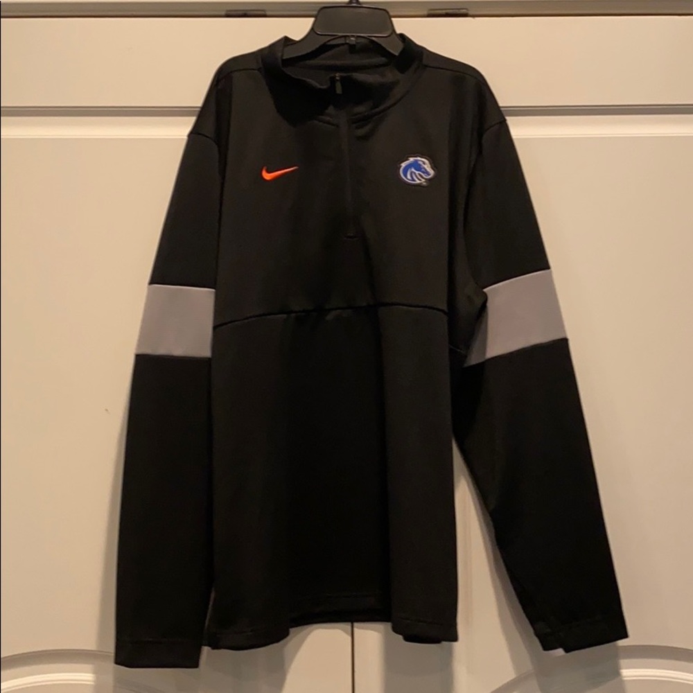 Boise State University Nike Dri-Fit 3/4th Zip Up